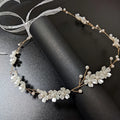 Bridal Bridesmaid Flower Girls Diamante Crystal Pearl Headband Rhinestone Wedding Prom Tiara Women Hair Accessories