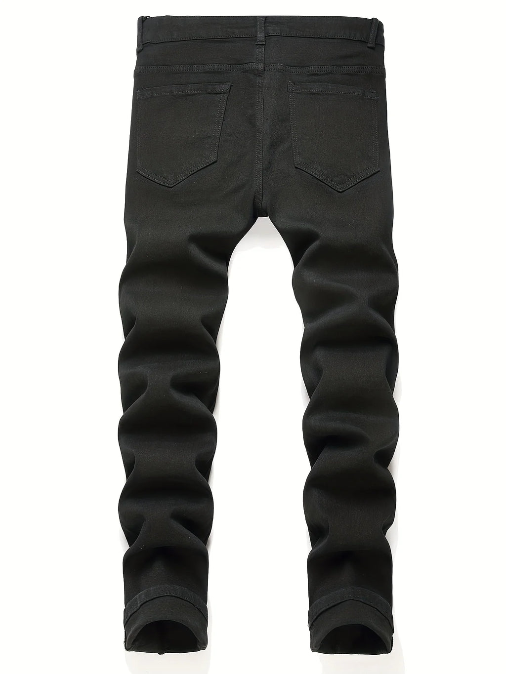 Men y2k Stretchy Skinny Denim Jeans For Men Casual Pants Ripped Streetwear Hole Slim Fit Denim Hip Hop Comfort Straight Trousers