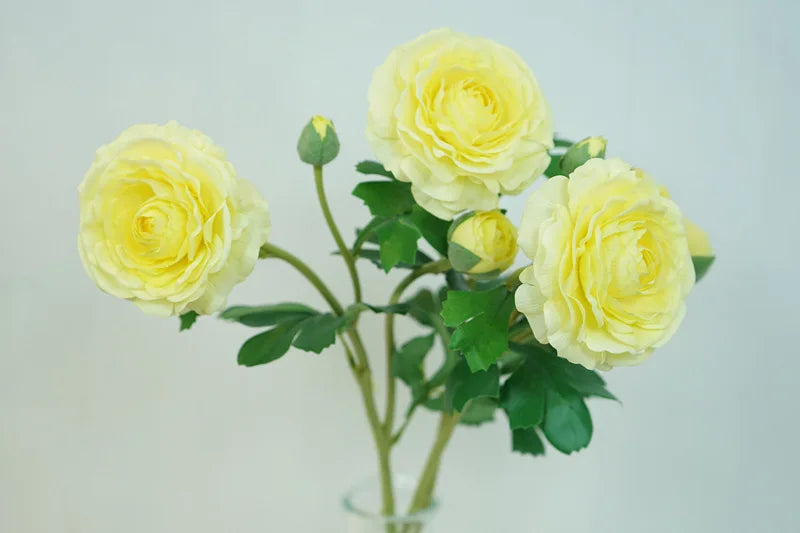 4Pc Hand Feel Moisturizing 3Heads Dew Lotus Artificial Real Touch Flowers Wedding Decor Bridal Bouquet Home Decoration Ornaments