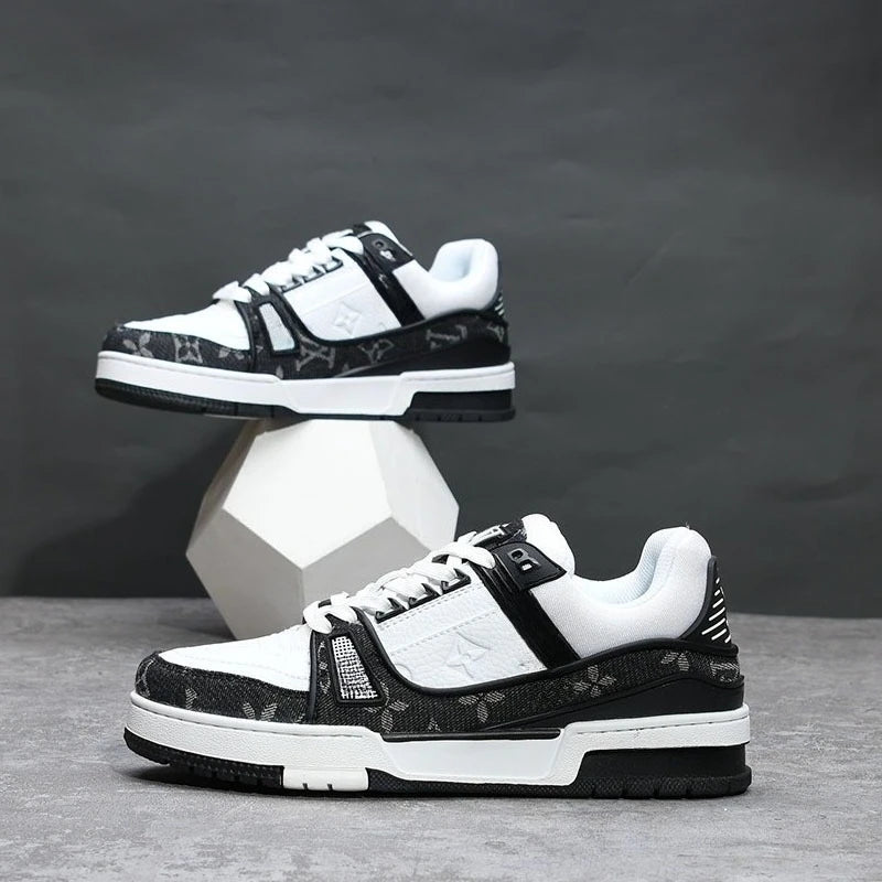 Black Warrior Men's Spring and Autumn New Trend Versatile Autumn Sports Leisure Small White Board Shoes