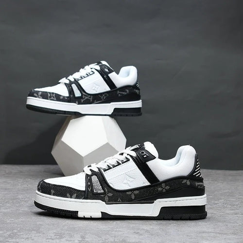 Black Warrior Men's Spring and Autumn New Trend Versatile Autumn Sports Leisure Small White Board Shoes