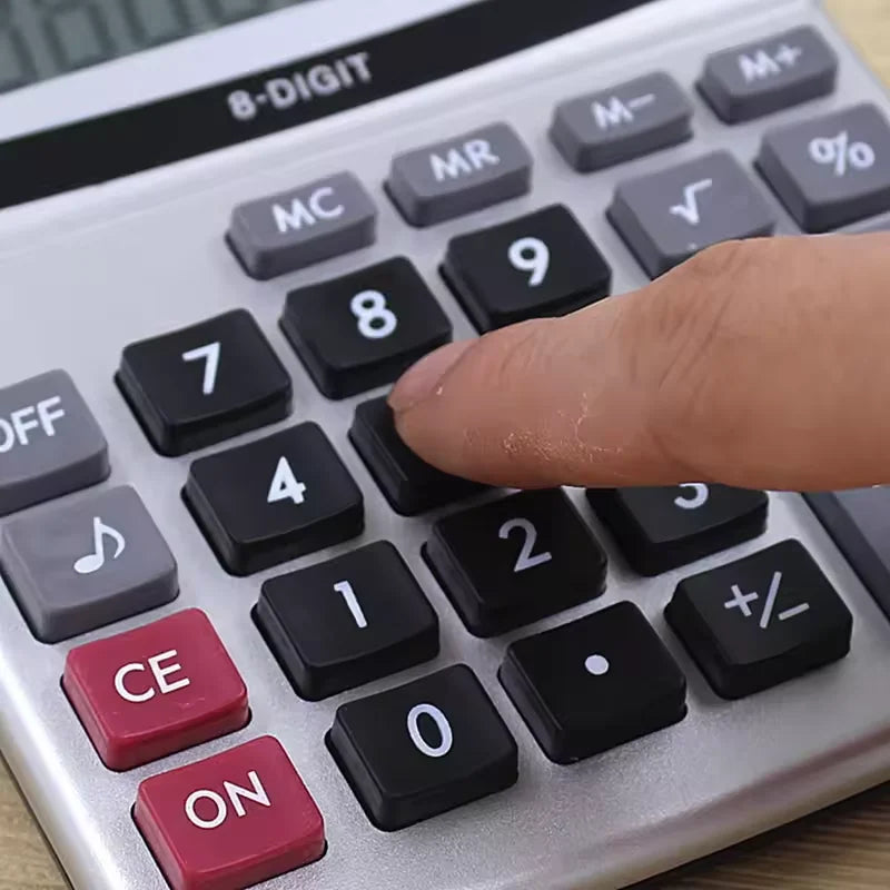 Calculator  Metal Desktop large font wide Calculator Business Computer Office Supplies with Manufacturer Wholesale