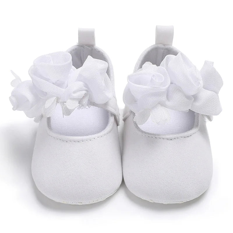 Infant Newborn Soft Sweet Mary Jane Baby Shoes Kids Wedding Party Dress Footwear Children Princess First Walker Baby Girl Shoes