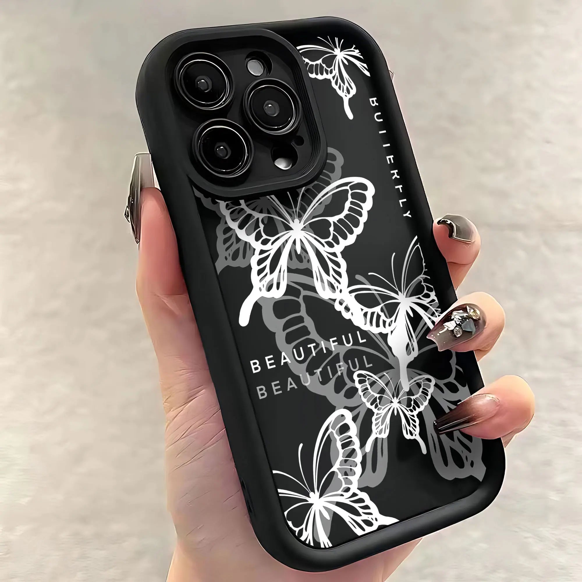 Purple Butterfly Silicone Couple Phone Case For Xiaomi Redmi 9A 9C 10 10C 12 12C K30 K40 K50 Note 10 11 12 13 Pro 5G Cover