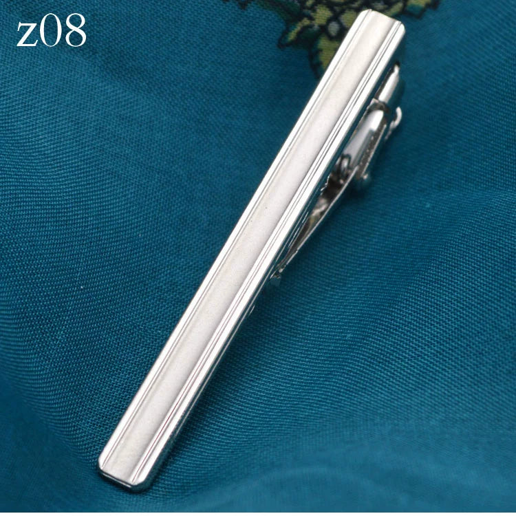 Tie Clip Men's Professional Security Simple British Style Temperament Accessories Men's Business Formal Metal Silver Clip Accessories