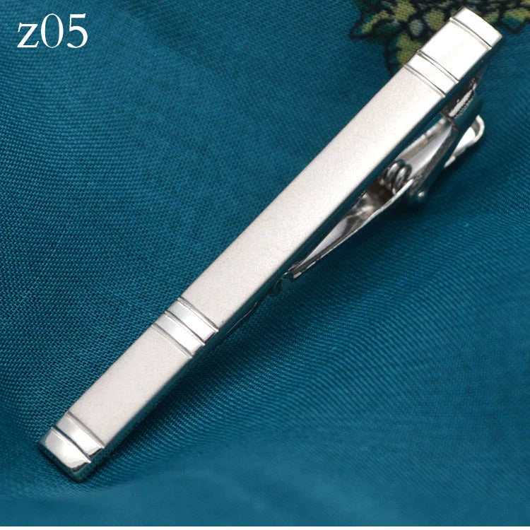 Tie Clip Men's Professional Security Simple British Style Temperament Accessories Men's Business Formal Metal Silver Clip Accessories