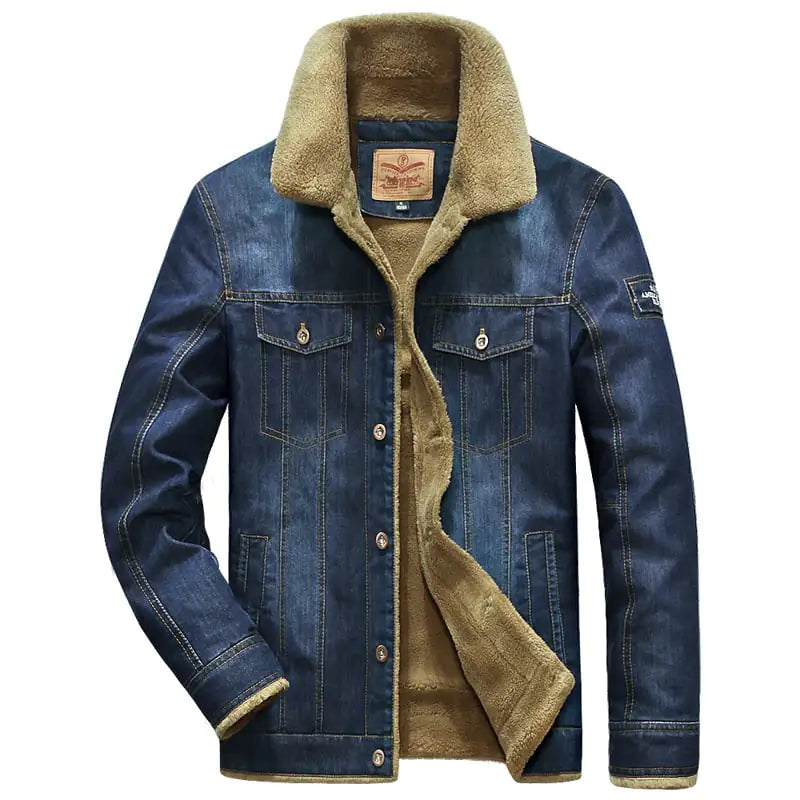 Winter Denim Jacket for Men - Fashion Casual Plus Size