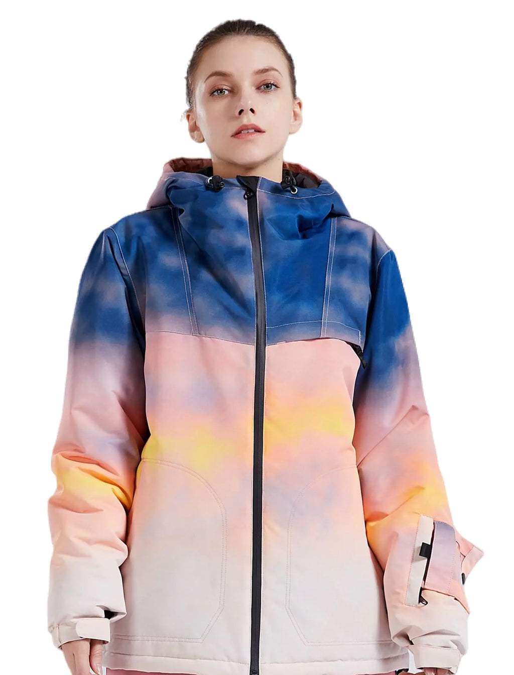 MONTFLIX Ski Jacket Women Waterproof Winter Snow Coats With Hooded Skiing Snowboard Jacket Windproof(XLPink)