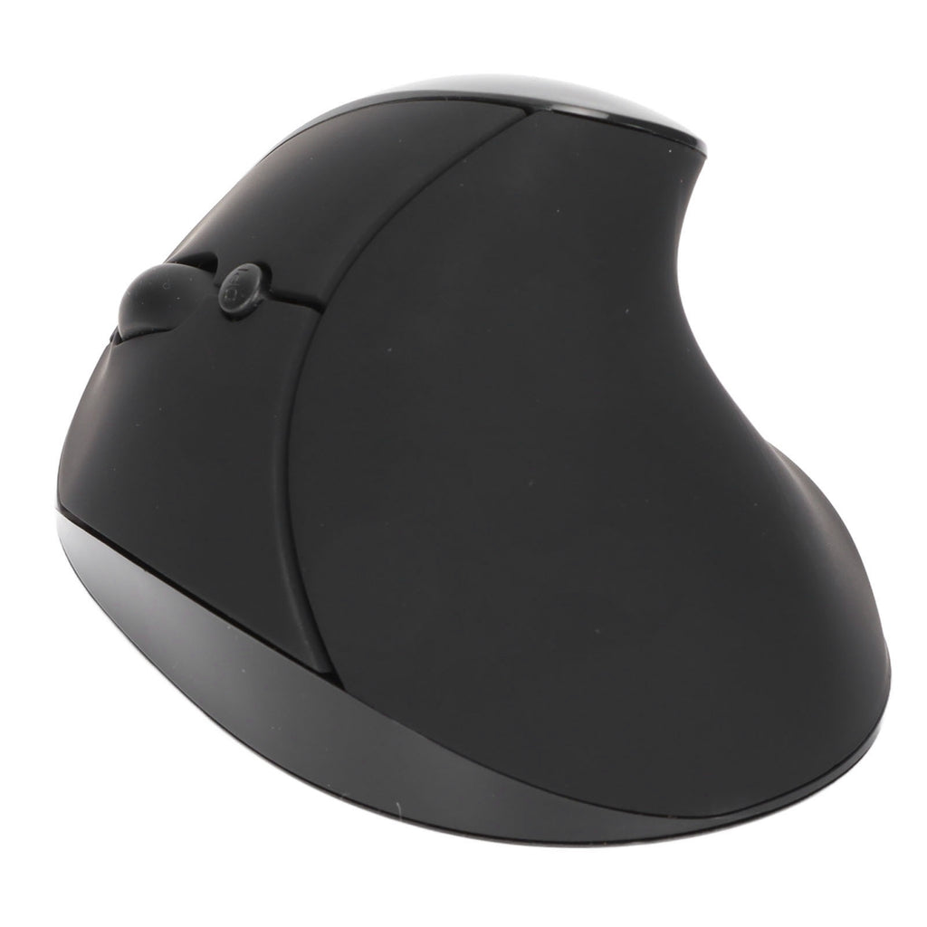 Left Hand Vertical Mouse 2.4G Wireless Vertical Ergonomic Mouse Rechargeable Mouse with USB Adapter Adjustable DPI for PC Black