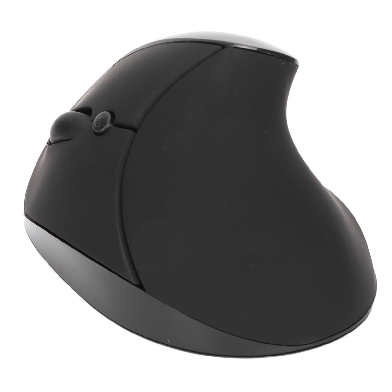 Left Hand Vertical Mouse 2.4G Wireless Vertical Ergonomic Mouse Rechargeable Mouse with USB Adapter Adjustable DPI for PC Black