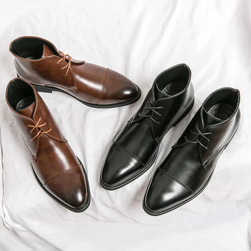 Men's Height-Increasing Formal Shoes – Superfiber Leather | Sizes 38–48