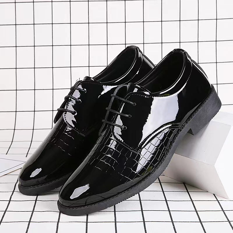 Men's Breathable Leather Shoes Black Soft Leather Soft Bottom Spring And Autumn Best Man Men's Business Formal Wear Casual Shoe