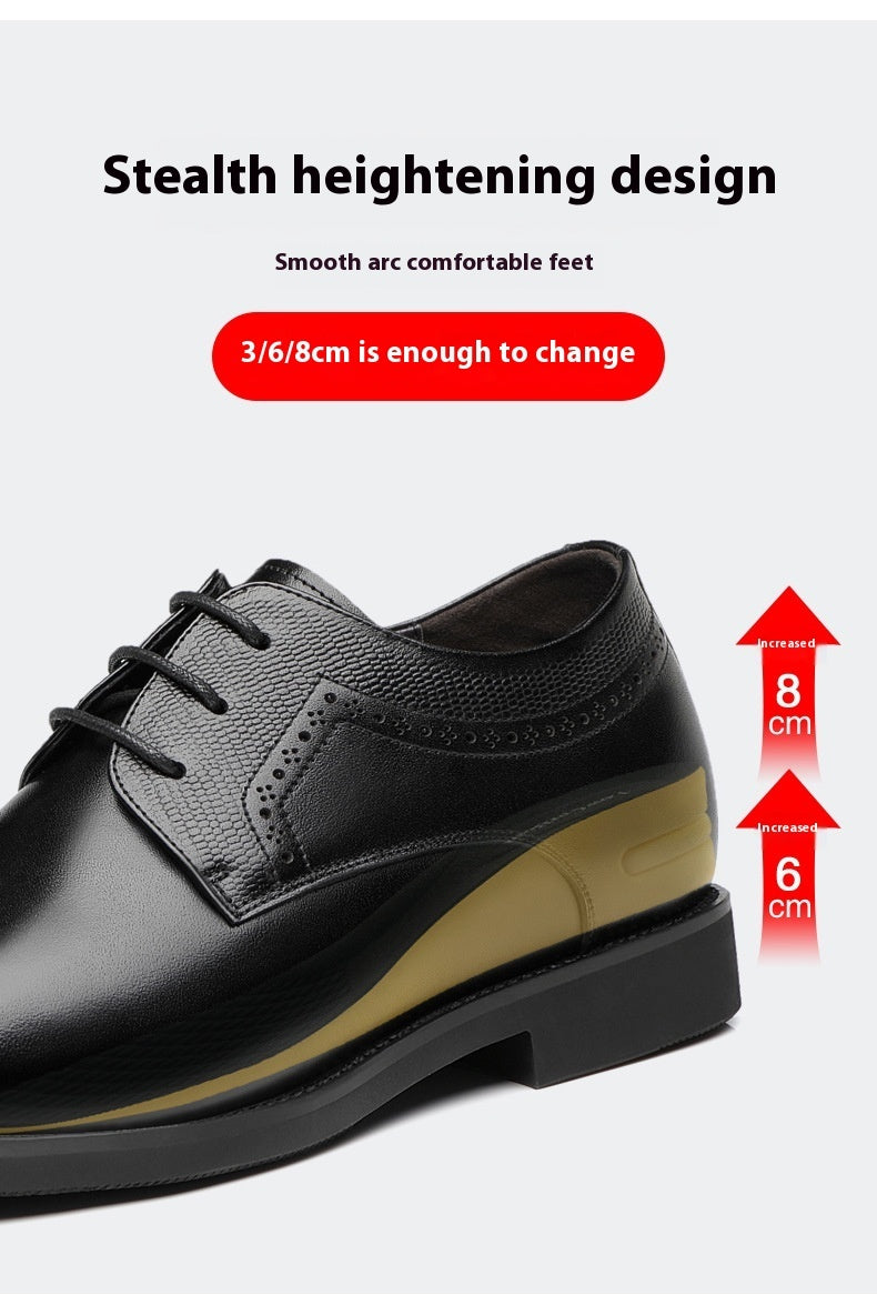 Men's Breathable Leather Shoes Black Soft Leather Soft Bottom Spring And Autumn Best Man Men's Business Formal Wear Casual Shoe