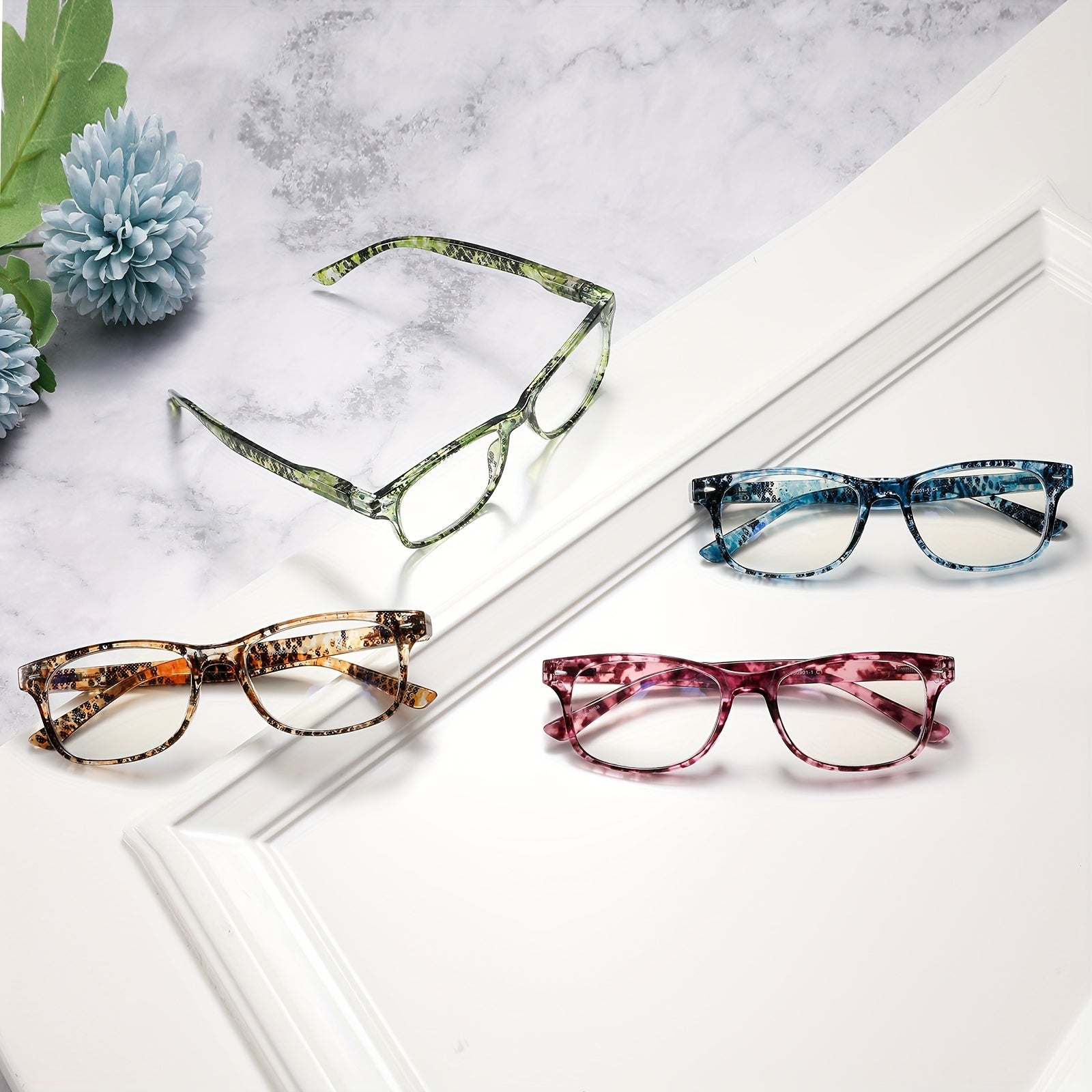 4Pack Women's Anti-blue Glasses, Women's Computer Glasses, Anti-glare Glasses