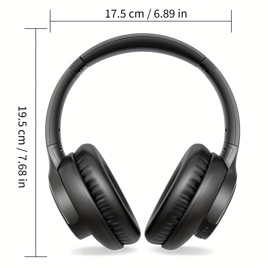 Over-Ear Headphones With Microphone, Lightweight Foldable & Portable Stereo Bass Headphones, Hands-Free Calling, Ideal For Gaming & PC & Mobile Phones Use, Gaming Headphones | Noise Isolating Headphones | Foldable Headphones