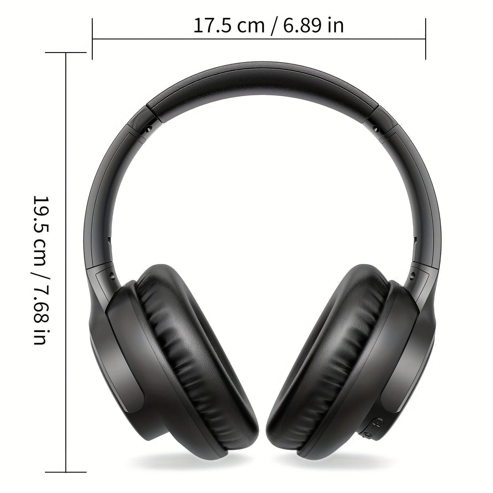 Over-Ear Headphones With Microphone, Lightweight Foldable & Portable Stereo Bass Headphones, Hands-Free Calling, Ideal For Gaming & PC & Mobile Phones Use, Gaming Headphones | Noise Isolating Headphones | Foldable Headphones