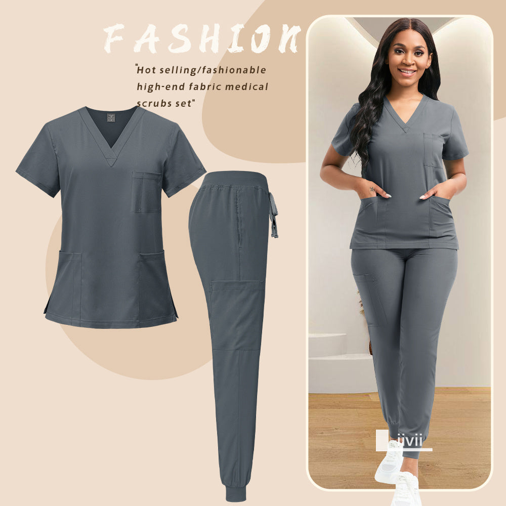 [Scrubs | Workwear] Set of Scrubs And Workwear | for Nurses, Including Overalls And Spa Beauty Attire | Designed for Women