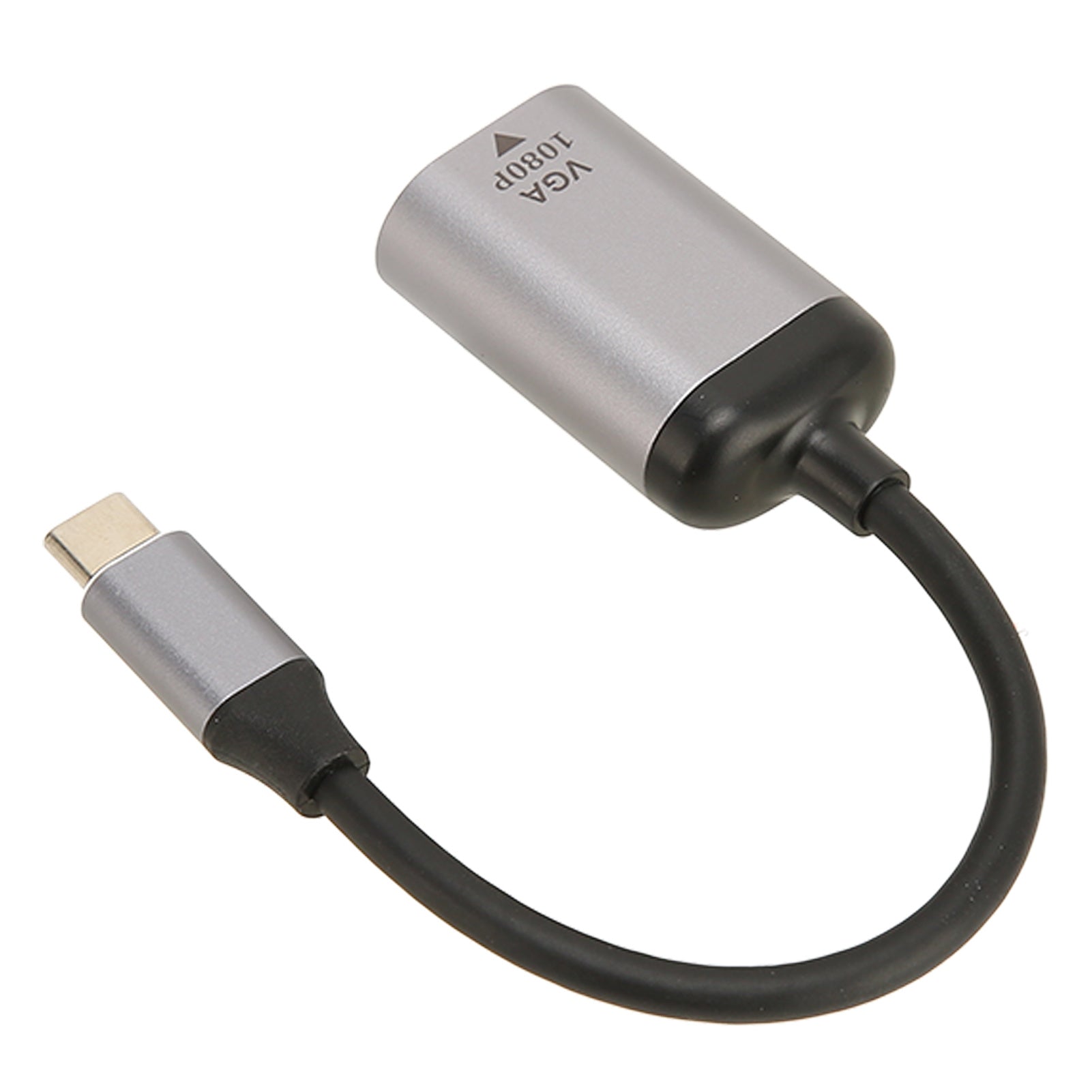 USB C to VGA Adapter Aluminium Alloy 1920x1200 60Hz Stable Transmission Type C to VGA Adapter for Laptop Desktop