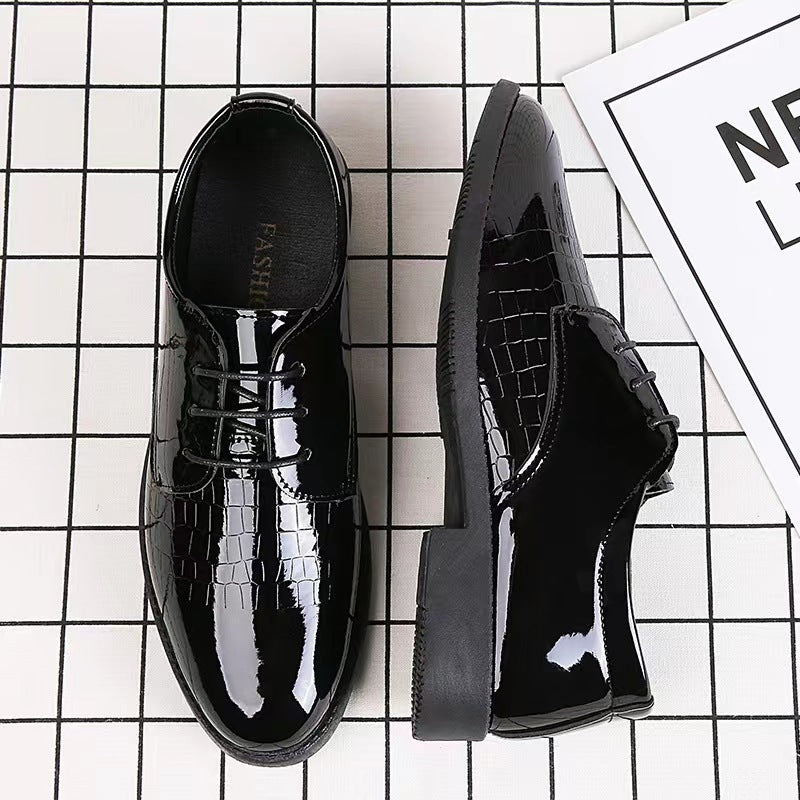 Men's Breathable Leather Shoes Black Soft Leather Soft Bottom Spring And Autumn Best Man Men's Business Formal Wear Casual Shoe