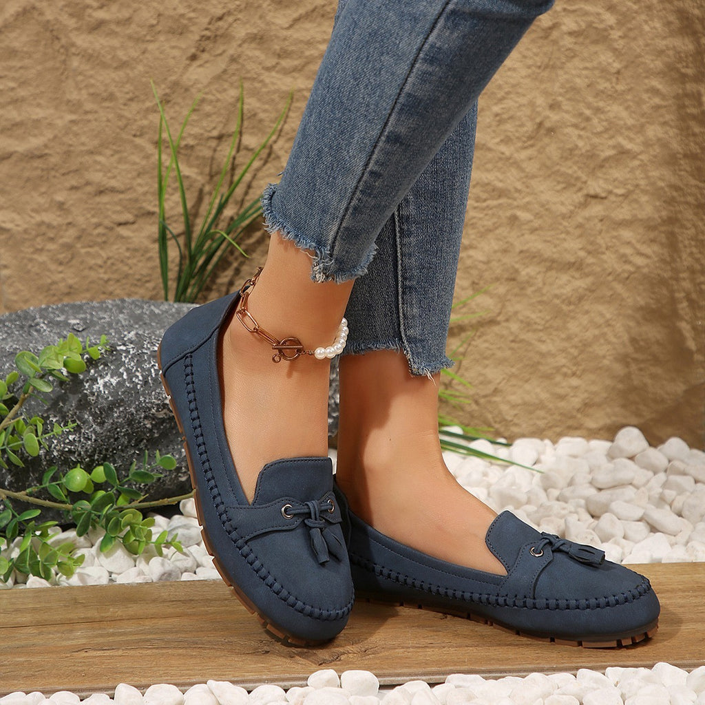 Women's Round Head Non-slip Soft Comfortable Flats Shoes