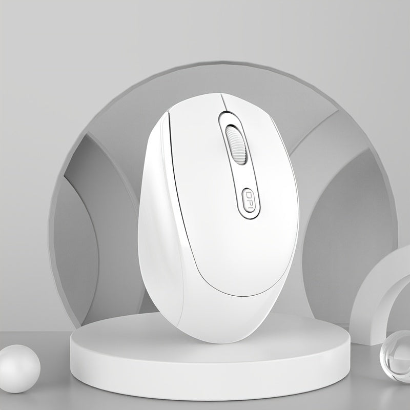 BalanceFit Wireless Mouse, Dual-Mode 2.4G & Wireless, Ergonomic Design with Comfortable Grip, Compact Size for Office & Gaming, Compatible with Laptops, Desktops, Tablets, Multiple Colors (Black/White/Pink/Green), BalanceFit