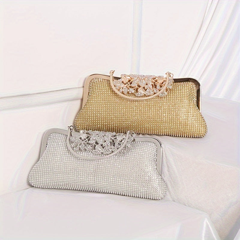 Elegant Glittering Rhinestone Clutch Bag - Sparkling Evening Handbag for Women, Perfect for Wedding, Party, Prom, Carnaval, Music Festival, and Formal Occasions - Classic, Stylish, and Durable Accessory