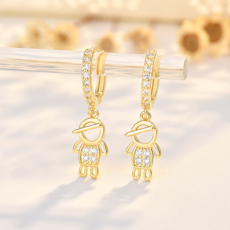 Girl's Earrings Golden