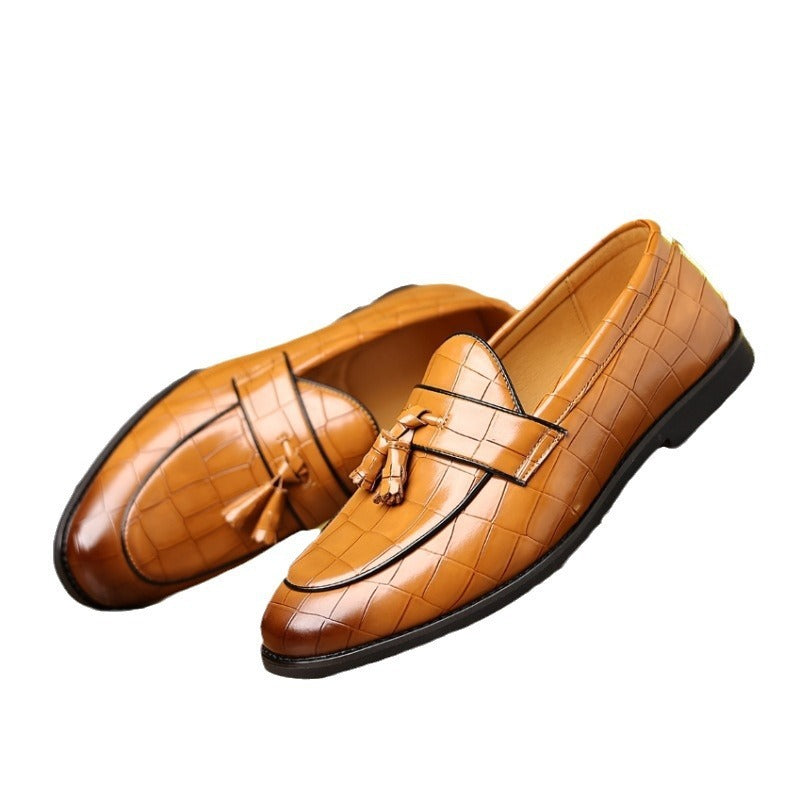 Men's Breathable Leather Shoes Black Soft Leather Soft Bottom Spring And Autumn Best Man Men's Business Formal Wear Casual Shoe