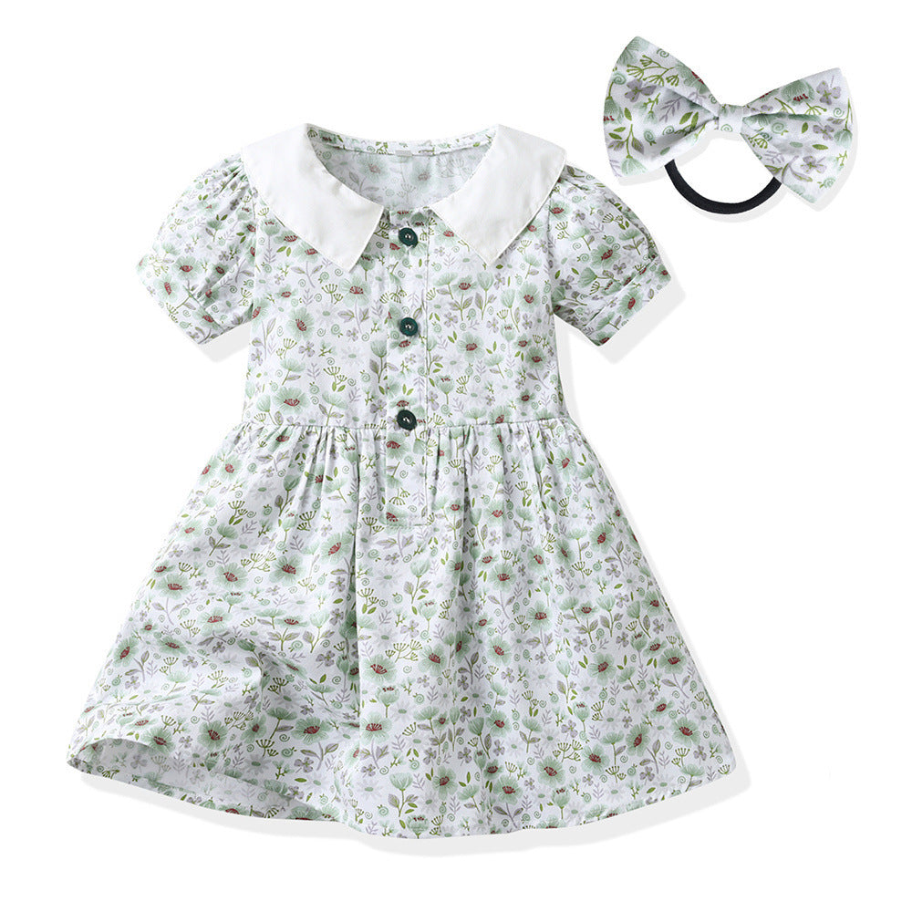 Seaside Holiday Brother And Sister Girl Dress Boy's Clothing Short Sleeve Sister And Brother Fashion