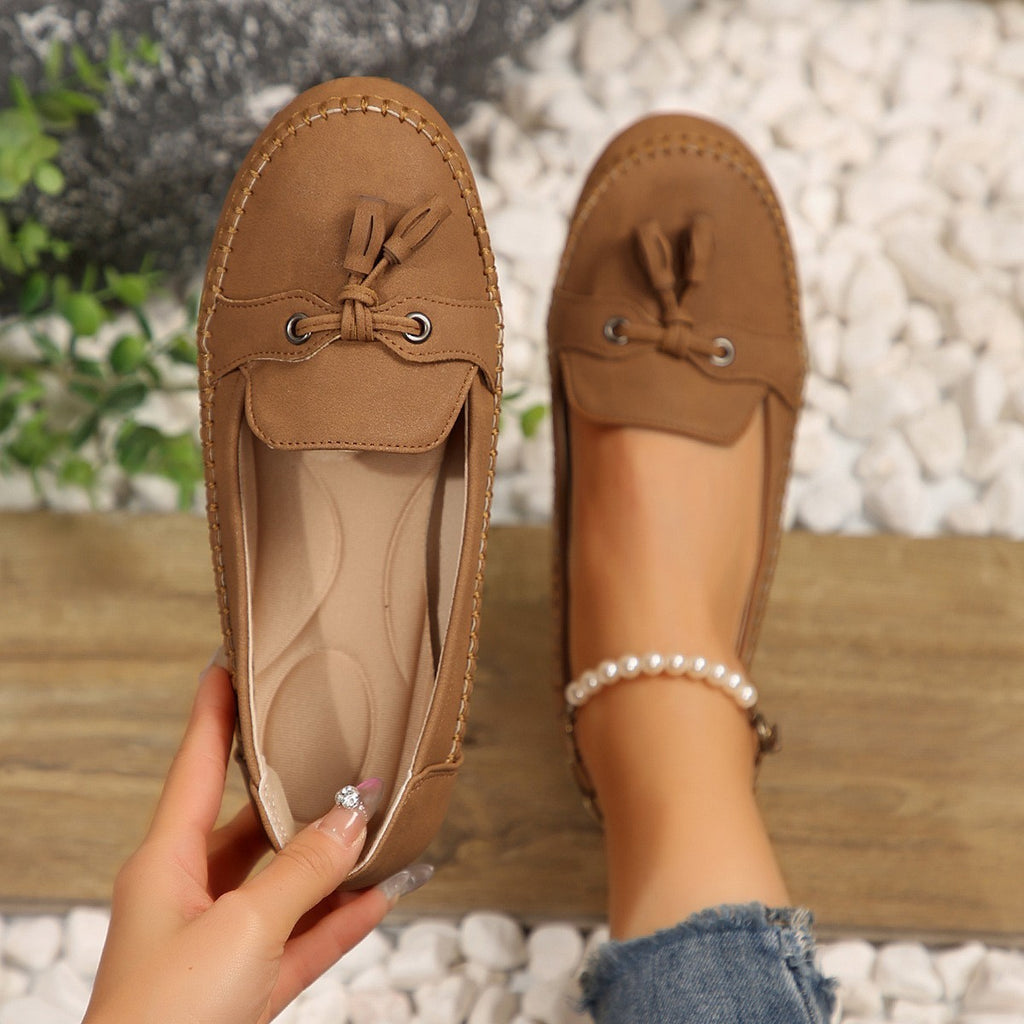 Women's Round Head Non-slip Soft Comfortable Flats Shoes