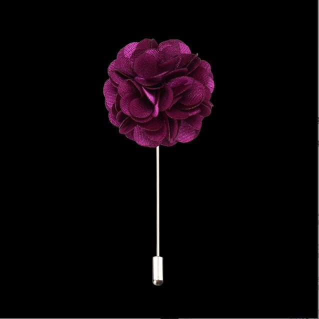 Men Floral Brooch
