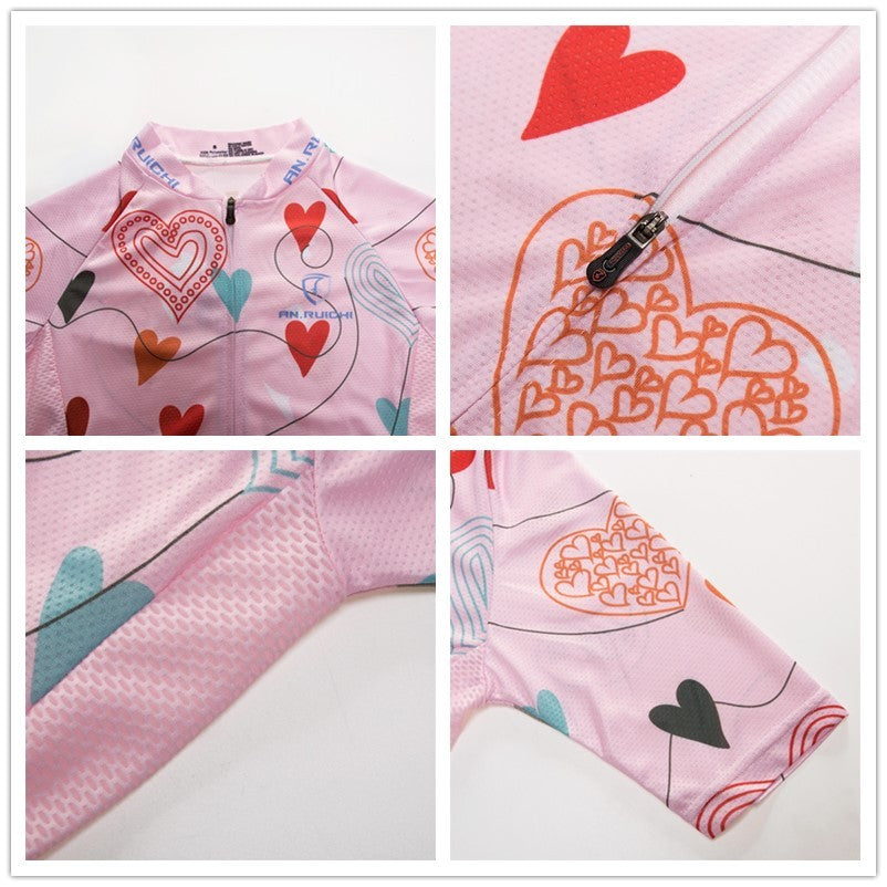 Children's Jersey, Girl Suit, Summer, Sports, Jersey, Mountain Bike, Bicycle Clothing Kit