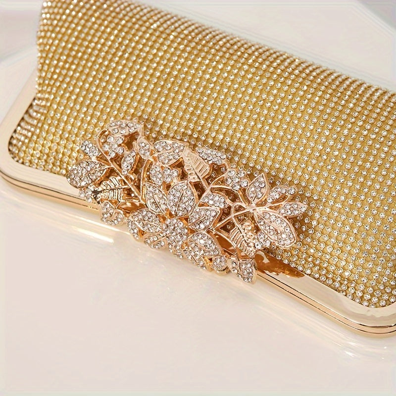 Elegant Glittering Rhinestone Clutch Bag - Sparkling Evening Handbag for Women, Perfect for Wedding, Party, Prom, Carnaval, Music Festival, and Formal Occasions - Classic, Stylish, and Durable Accessory