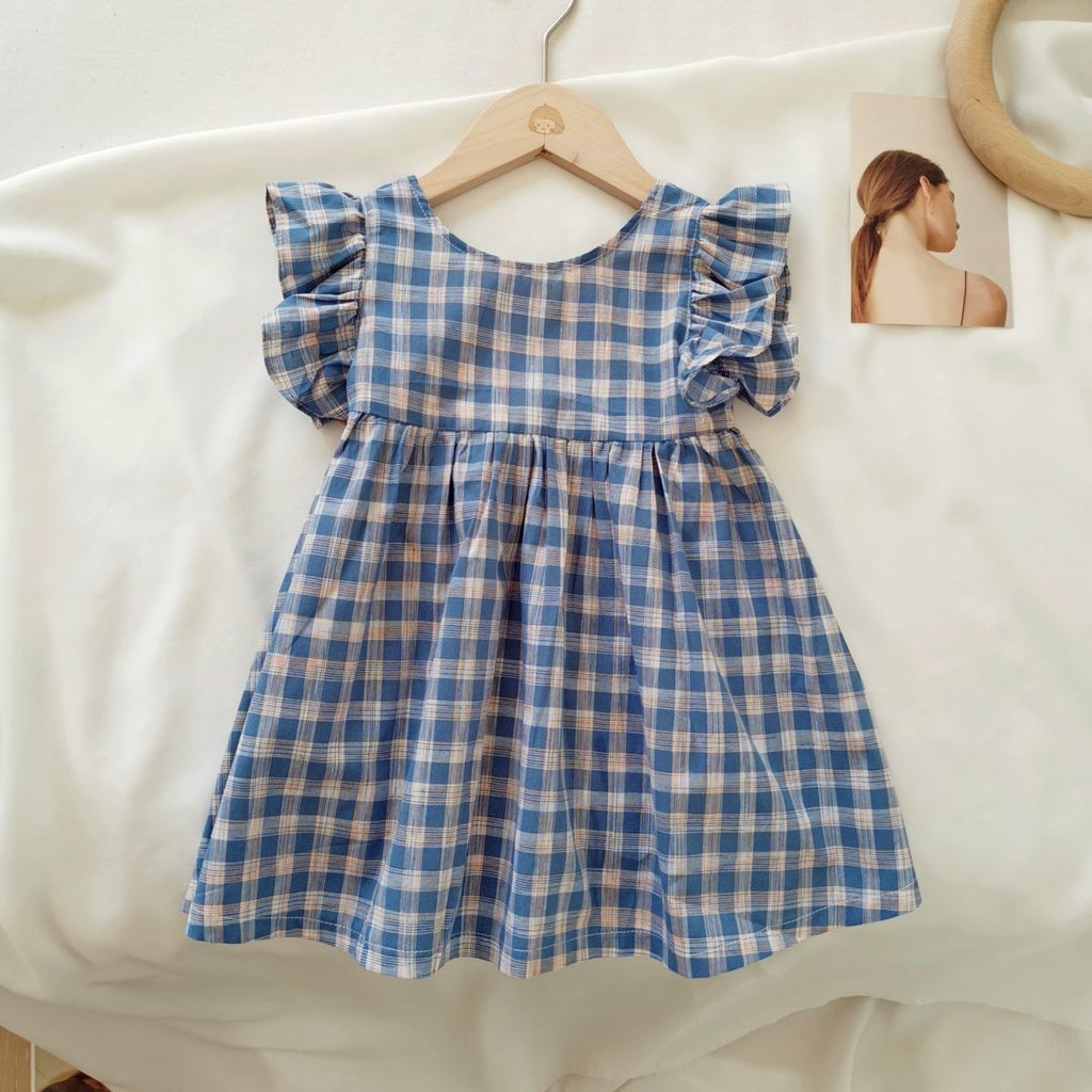 Children's Clothing Girl Summer French High-end Pastoral Princess Dress