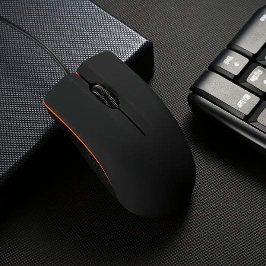 Wired USB Mouse For Computers And Laptops, For Right Or Left Hand Use, Ergonomic Computer Mouse With Durable Clicks