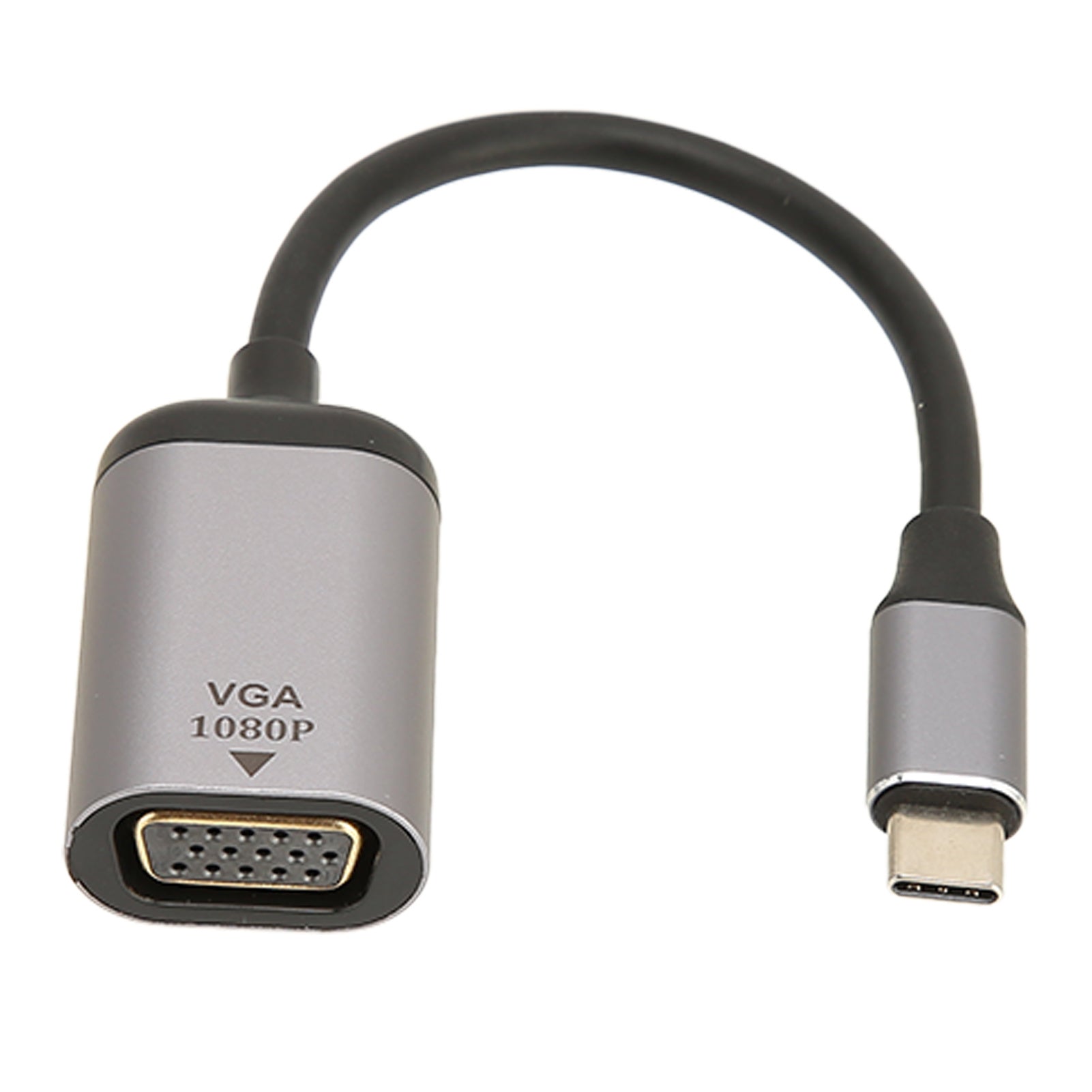 USB C to VGA Adapter Aluminium Alloy 1920x1200 60Hz Stable Transmission Type C to VGA Adapter for Laptop Desktop