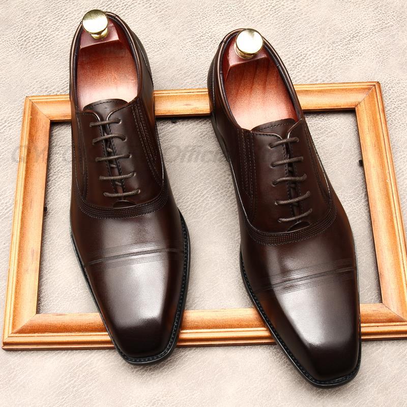 Men's Leather Formal Shoes – Classic Style in Black & Brown | Sizes 36–45