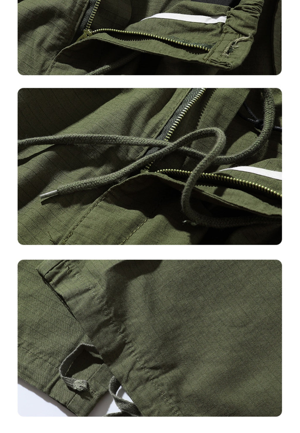 Retro Multi Pocket Khaki Cargo Pants For Men And Women