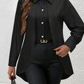 Women's Elegant Button-Up Blouse | Long Sleeve All-Season Top
