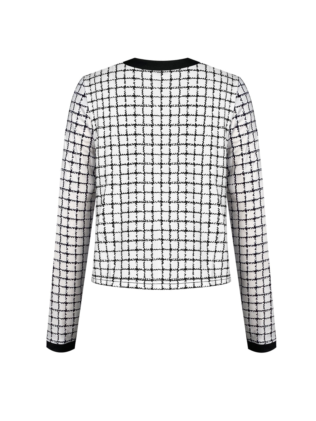 Long Sleeve Button Front High Waist Plaid Pattern Elegant Skirt Set Outfits, Women's Clothing