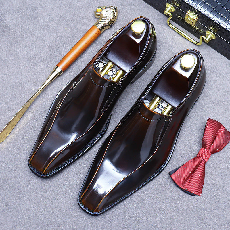 Men's Breathable Leather Shoes Black Soft Leather Soft Bottom Spring And Autumn Best Man Men's Business Formal Wear Casual Shoe