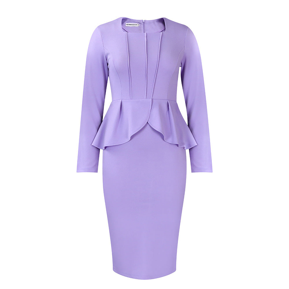 Elegant Flounced African Dress Women