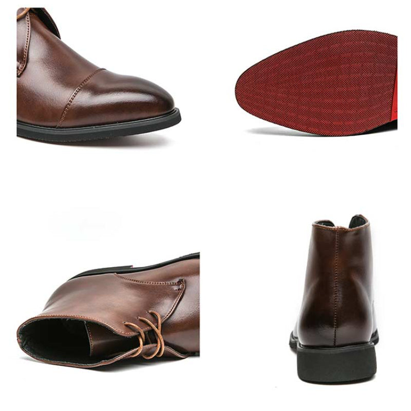 Men's Height-Increasing Formal Shoes – Superfiber Leather | Sizes 38–48