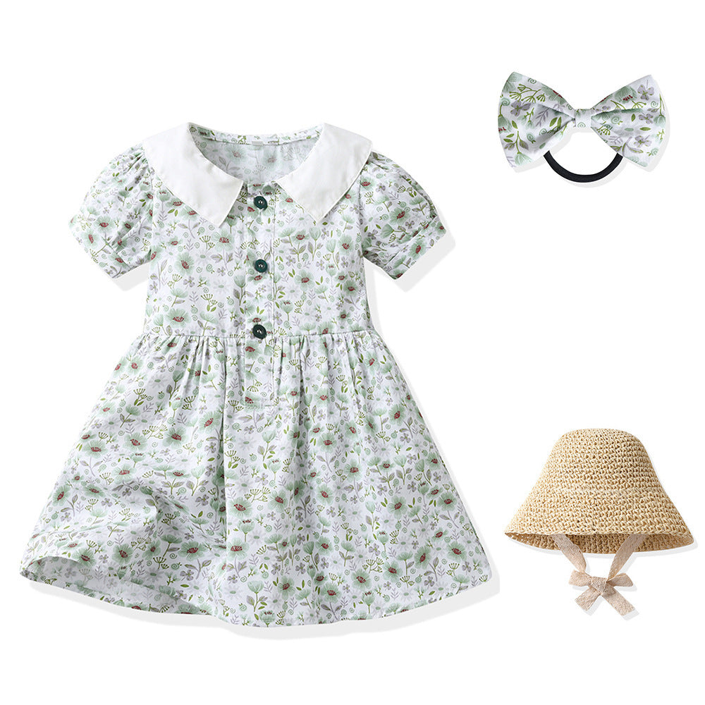 Seaside Holiday Brother And Sister Girl Dress Boy's Clothing Short Sleeve Sister And Brother Fashion