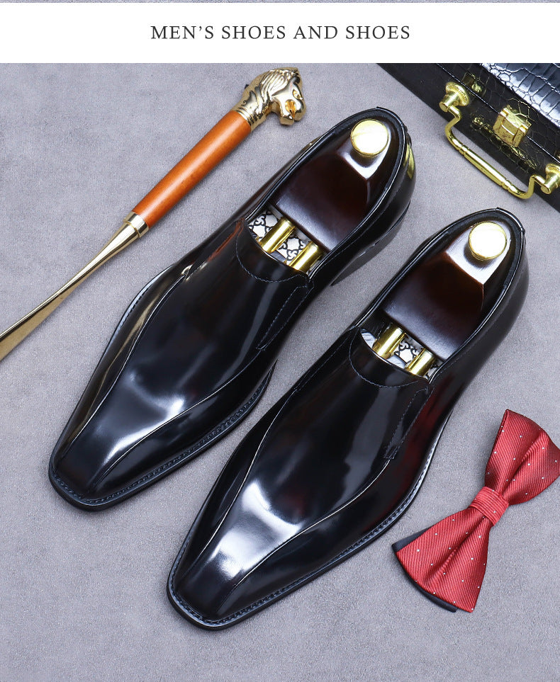 Men's Breathable Leather Shoes Black Soft Leather Soft Bottom Spring And Autumn Best Man Men's Business Formal Wear Casual Shoe