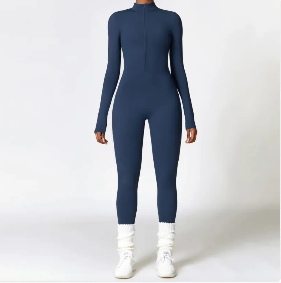 Women's Warm Zipper Yoga Jumpsuit